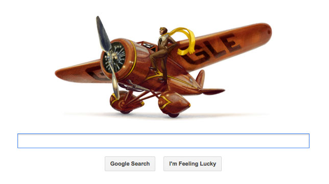 Amelia Earharts 115th Birthday Google Doodle